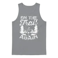 On the Trail Again - Hiking & Outdoors Unisex Tank Top - Sport Grey – 1