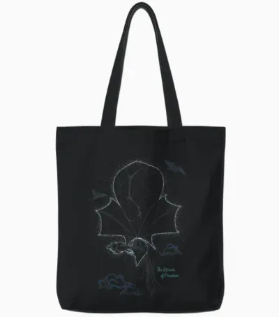 Avatar: Fire and Ash the Winds of Pandora Line Art Tote Bags - Black