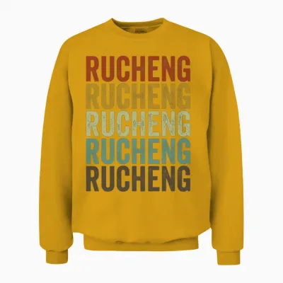 Rucheng China Retro Vintage Unisex Sweatshirt - Gold