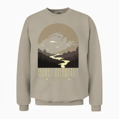 Mt. Bierstadt, Fourteener Unisex Sweatshirt - Sand