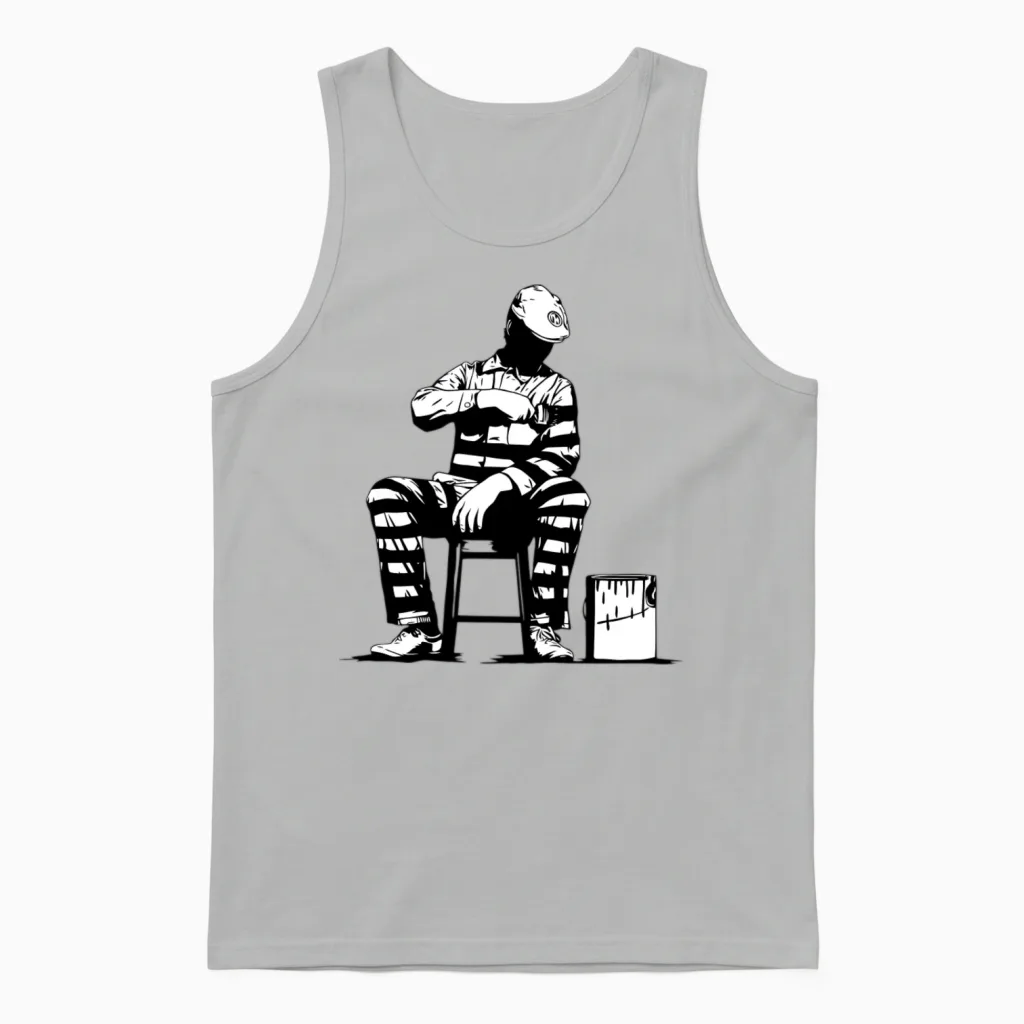Dolk Prison Painter Unisex Tank Top in Ash
