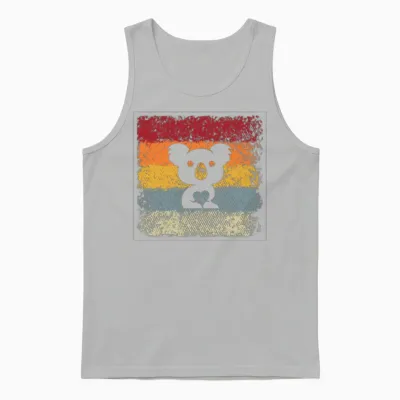 Koala Retro Unisex Tank Top - Ash