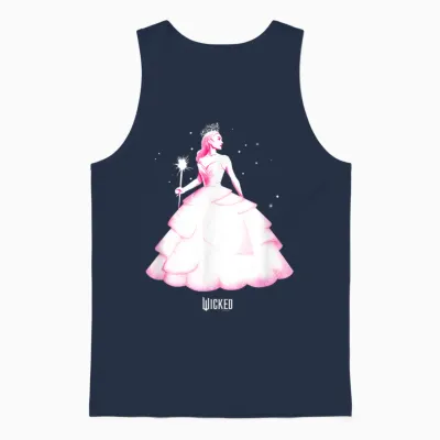 Wicked Glinda Tonal Pose Unisex Tank Top - Navy