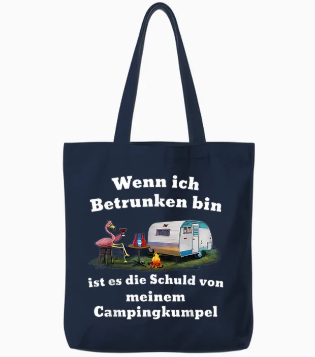 Wenn Ich Betrunken Bin Ist Es Die Schuld Von Meinem Tote Bags in Navy