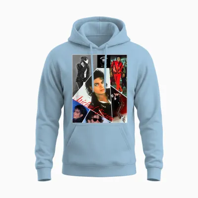 Mj-021 T-Shirt, Black, S Unisex Hoodie - Light Blue