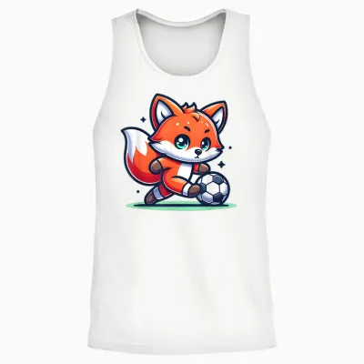 Adorable Renard Foot Enfant Mignon Unisex Tank Top - White