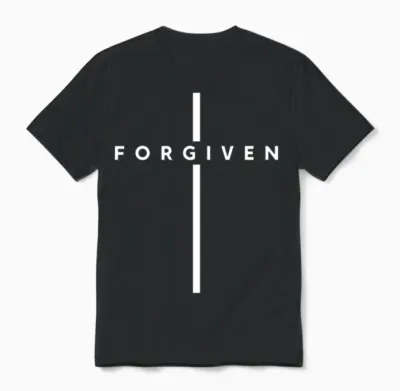 Forgiven | I Am Forgiven Christian Unisex T-Shirt - Black