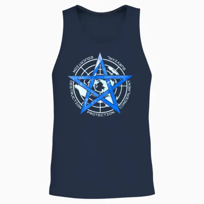 Goc Global Occult Coalition Scp Foundation Villain Unisex Tank Top - Navy