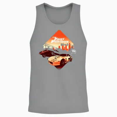 Fast & Furious 25th Anniversary Skyline Unisex Tank Top - Sport Grey