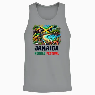 Jamaica Reggae Festival Unisex Tank Top - Sport Grey
