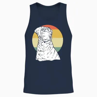 Dog Retriever Dog Lover Gift Unisex Tank Top - Navy