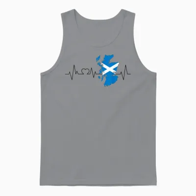 Scotland Scotland Scotland T-Shirt, White, S Unisex Tank Top - Sport Grey