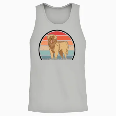Leonberger Retro Unisex Tank Top - Ash