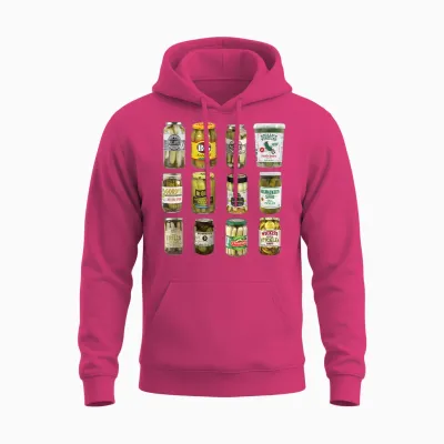 Vintage Canned Pickles Lover Funny Trendy Clothing Unisex Hoodie - Heliconia