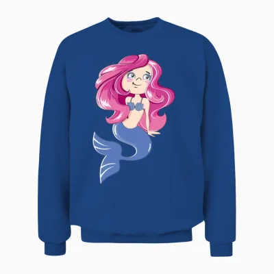 Cartoons-Funny-Mermaid Unisex Sweatshirt - Royal