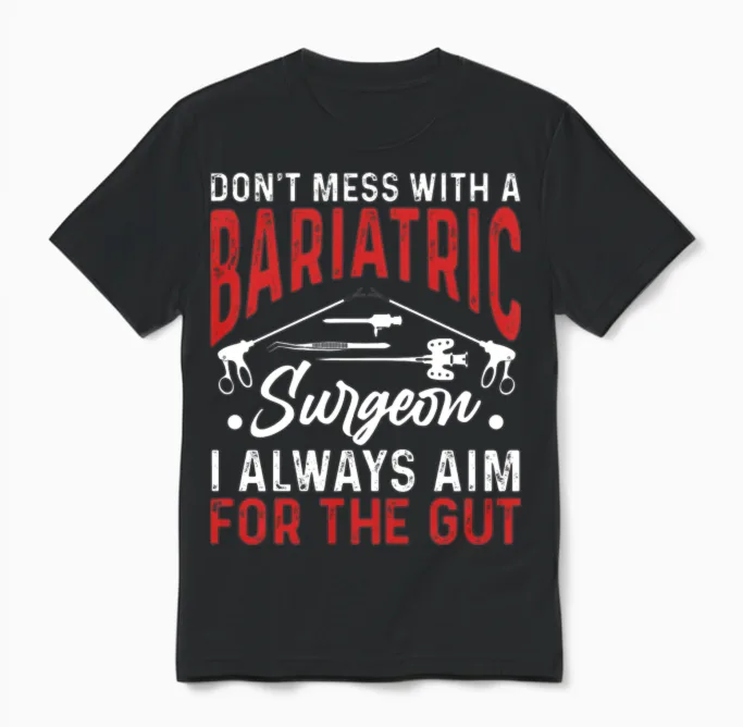 Funny Gastric Unisex T-Shirt in Black