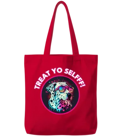 Cool Dog Tote Bags - Red