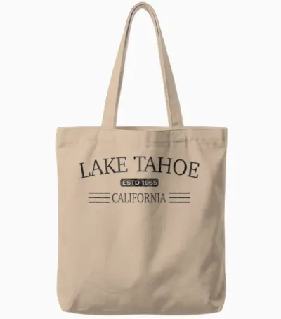 Lake Tahoe Californie - Lake Tahoe Ca Cv1x Tote Bags - Natural