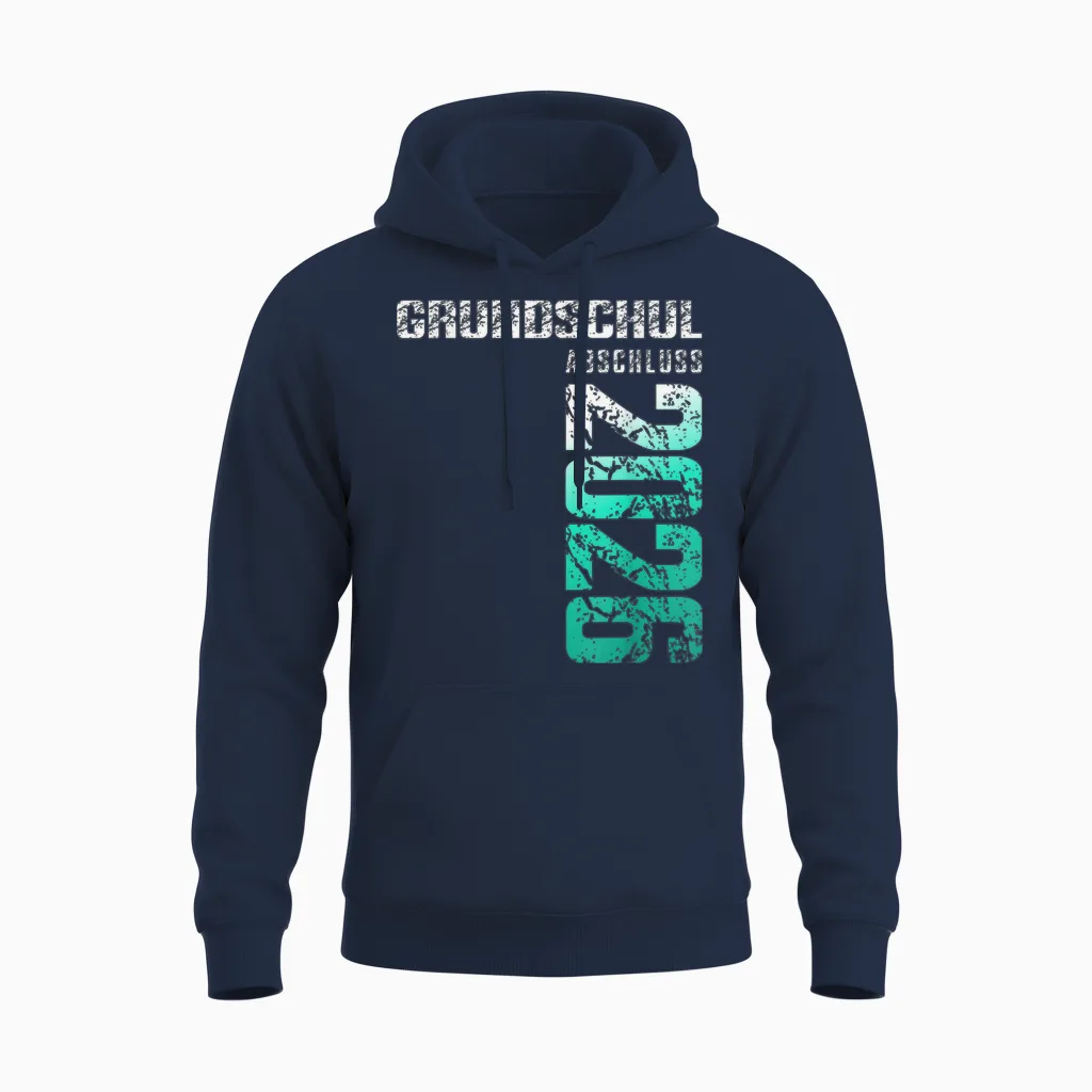 Grundschule Geschafft 2026 Grundschulabschluss Unisex Hoodie in Navy