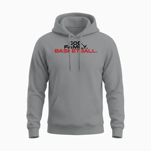God Family Basketball Unisex Hoodie in Sport Grey