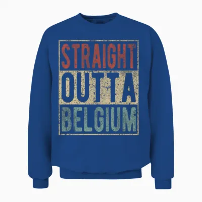 Straight Outta Belgium Unisex Sweatshirt - Royal