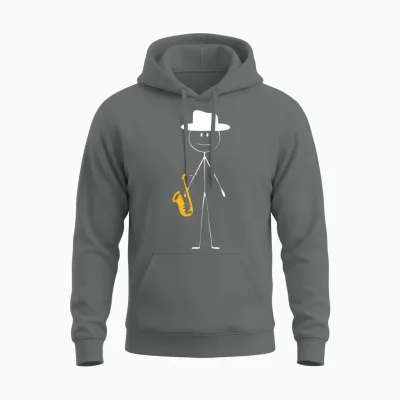 Saxophone Saxophone Guy Unisex Hoodie - Graphite Heather