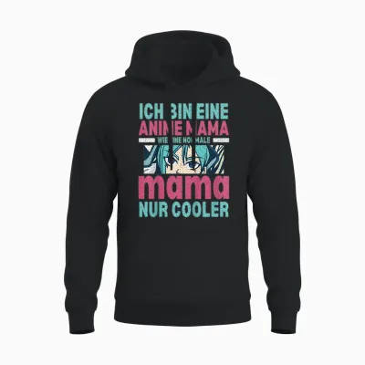 Anime Und Manga Muttertag Kawaii Anime Mama Manga Muttertag Unisex Hoodie - Black