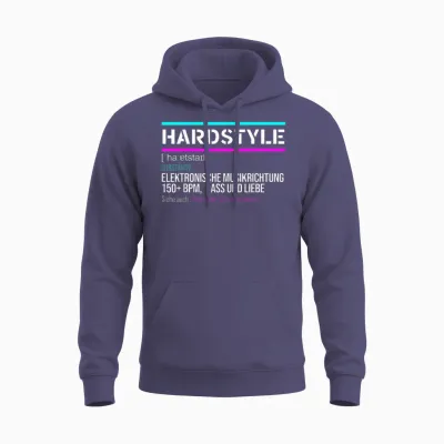 Hardstyle Rawstyle Definition Rave Festival Party Mit 150 Bpm Unisex Hoodie - Heather Sport Dark Navy