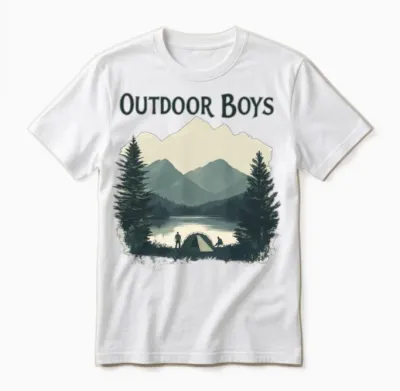 Outdoor Boys Unisex T-Shirt - White