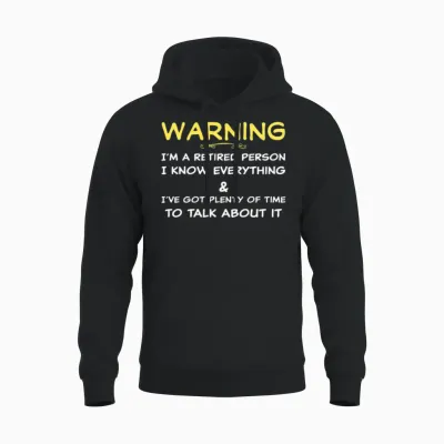 Funny Retirement Unisex Hoodie - Black