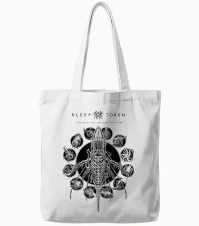 Sleep Token Remains White Tote Bags - White