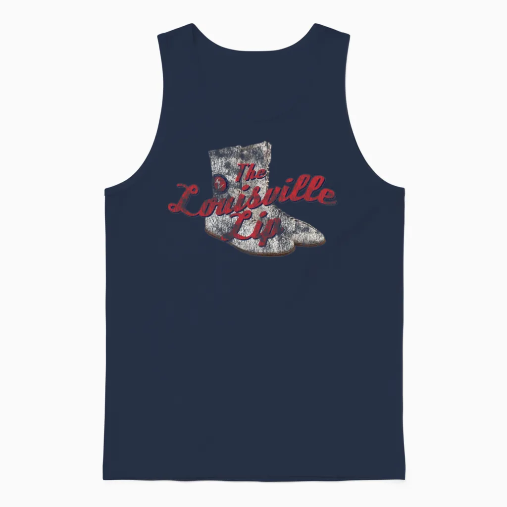 Muhammad Ali, the Louisville Lip Unisex Tank Top in Navy