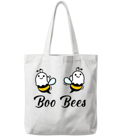 Funny Boo Bees Tote Bags - White