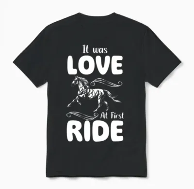 Horse Hobby Unisex T-Shirt - Black
