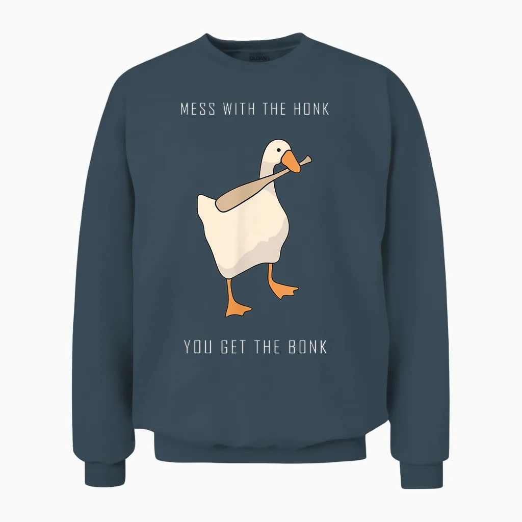 Untitled Goose Game Lustiges Familienspiel Unisex Sweatshirt in Dark Heather