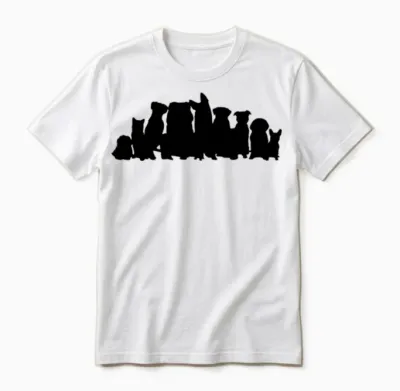Dogs, Dog Unisex T-Shirt - White