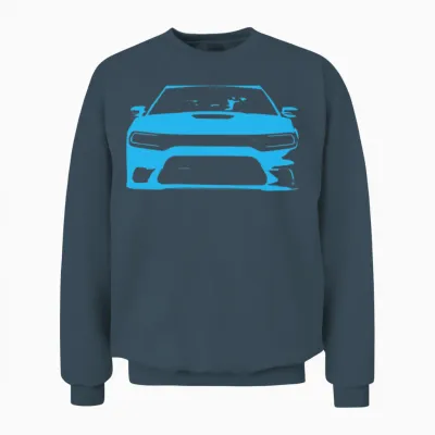 B5 Blue Srt Charger Unisex Sweatshirt - Dark Heather