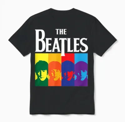 The Beatles - Yellow Submarine Album Colorblock Unisex T-Shirt - Black