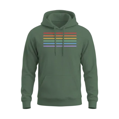 Subtle Pride Unisex Hoodie - Military Green