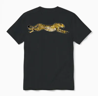 Cheetah Leopard Unisex T-Shirt - Black