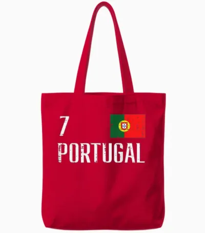 Portugal Portuguese Men Women Boys Girl Tote Bags - Red