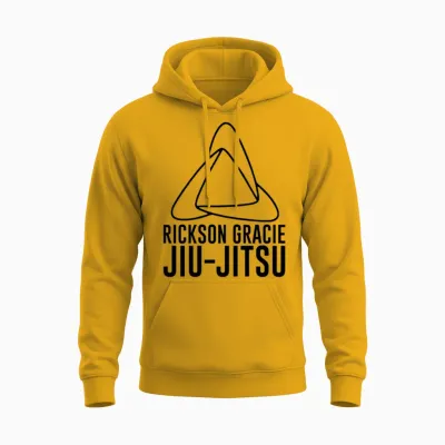 Rickson Gracie Jiu-Jitsu Unisex Hoodie - Gold