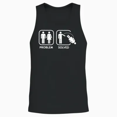 Problem Solved Unisex Tank Top - Black