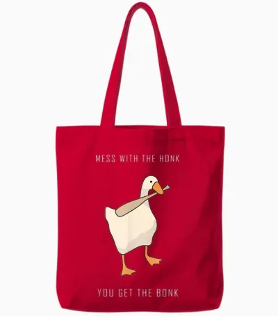 Untitled Goose Game Lustiges Familienspiel Tote Bags - Red