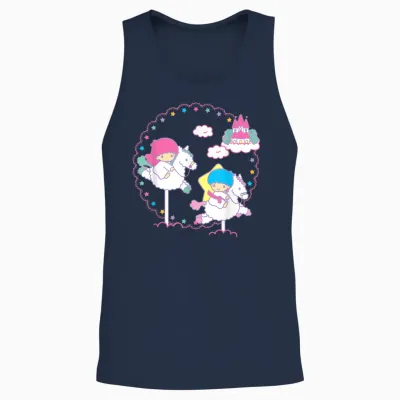 Little Twin Stars Cloud Dreamland Unisex Tank Top - Navy