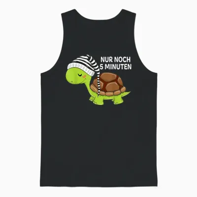 Official Sleep Shirt Turtle Pyjamas Nightdress Unisex Tank Top - Black