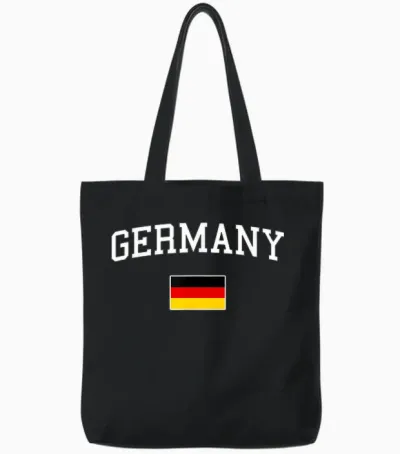 Deutschlandflagge Herren Damen Kinder Deutschland Tote Bags - Black