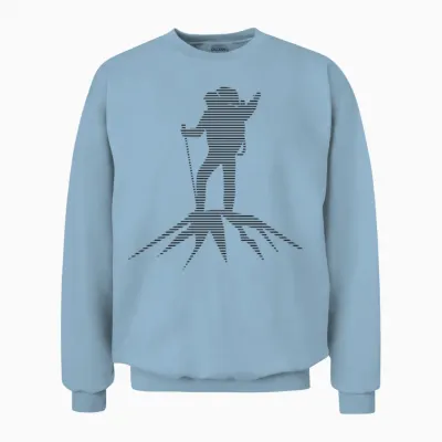 Hiking Unisex Sweatshirt - Light Blue
