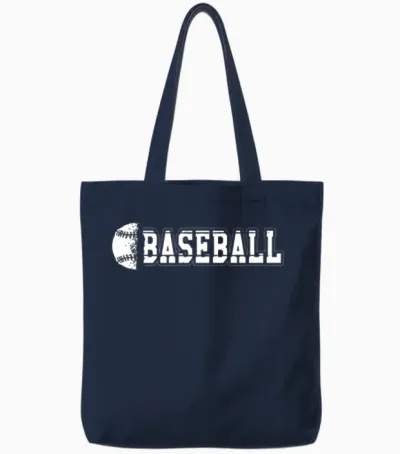 Baseball - Baseball Tote Bags - Navy