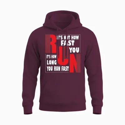 Funny Long Distance Runner Xc Coach Cross Country Unisex Hoodie - Maroon
